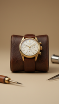 18k gold chronograph Swiss watch