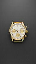 Classic gold chronograph watch