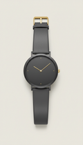 Minimalist charcoal dress watch